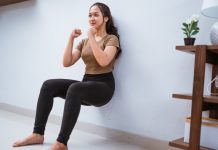 4 wall workout routines to burn stomach fats