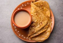 Is consuming paratha with tea for breakfast wholesome?
