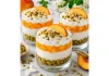 Mango coconut and pistachio verrine: A tricolour delight